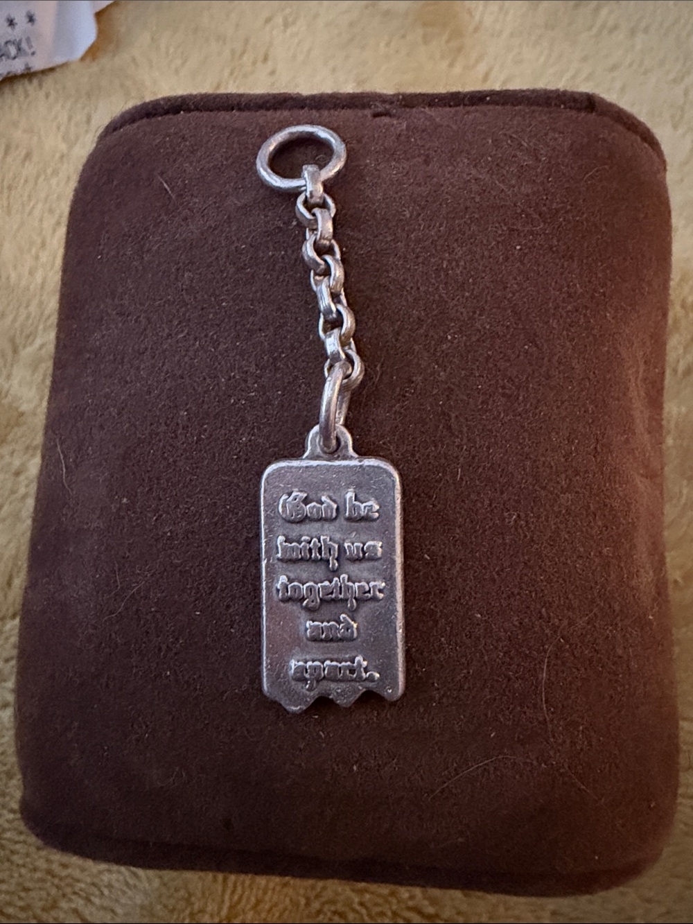 James Avery RETIRED mizpah charm with short chain